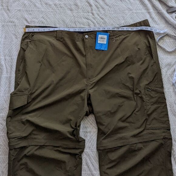 COLUMBIA Silver ridge convertible khaki hiking pants size 54 w 35 L NEW B1 - Picture 9 of 16